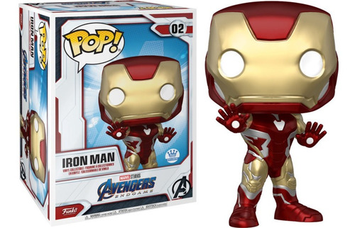 Funko Pop Mega Size Iron Man 02 18 Pulgadas Avengers Endgame