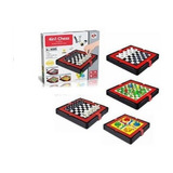 Juego De Mesa Familiar 4 En 1