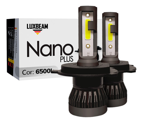 Par Super Led Nano Plus 6500k H1 H3 H4 H7 H11 Lâmpada Branca
