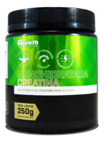 Creatina 250g Monohidratada Original Growth Supplements 