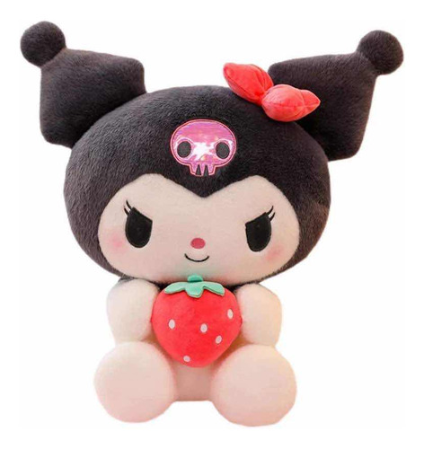 Peluche Kuromi My Melody Fresa Kawaii Sanrio 25cm Unidad