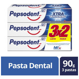 Pepsodent Pasta Dental Xtra Whitening 3unid 90gr C/u Lv
