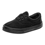 Tenis  Urbano O Dep Willis 1000 Niño Bebe Color Negro Sc.