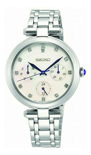 Reloj Seiko Dama Cuarzo Acero Sky663p1, Estandar, Gris