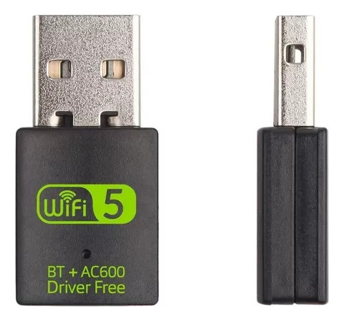 Adaptador Inalámbrico Usb De 600mbps Con Bluetooth