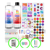 Kit Resina Epoxica Completo Hacer Joyas 278 Piezas