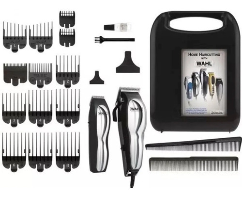 Kit Cortadora Y Terminadora Wahl Groom Pro 22 Piezas Chrome 