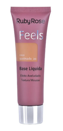 Ruby Rose Base Líquida Feels Mousse Aveludado Todos Tons