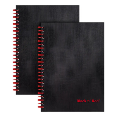 Paquete De 2 Cuadernos Ejecutivos Black N' Red Tapa Dura Color Negro | Meses sin interés