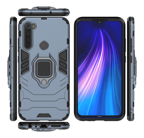 Funda Xiaomi Redmi Note 8 Armor Ring + Cristal Templado