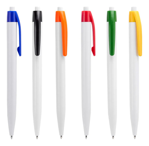 100 Bolígrafos Pluma Promocional Tinta Azul Personalizada