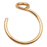 Anillo Falso De Septum 8mm En Oro Rosa 20g - Aro Falso De Na