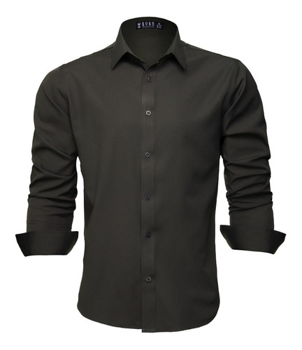 Camisa Social Masculina Manga Comprida Slim Fácil De Passar