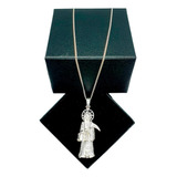 Dije Santa Muerte Plata 925 Taxco Zirconias 