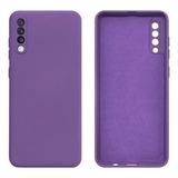 Capa Capinha De Silicone Compatível A50 A30s Interior Veludo Cor Roxo