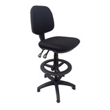 Silla De Oficina Cajero Alta Reclinable Negro