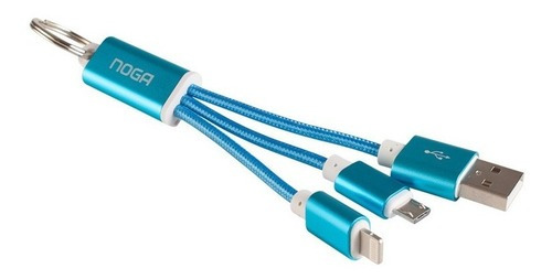 Cable Llavero Usb A Micro Y Usb iPhone Noga