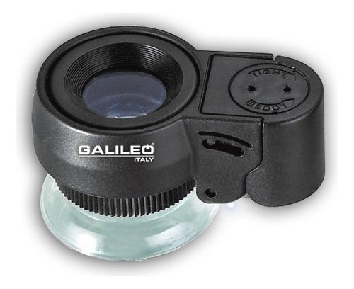 Lupa Alta Graduación Galileo Luz Led Y Detector Billetes 45x