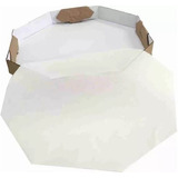 Papel Manteiga Octogonal Para Forrar Pizza 35x35cm - 400fls