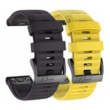 Malla Para Garmin Fenix 6x/6xpr 5x/5xpl 3/3hr 26mm X2 Neg/am