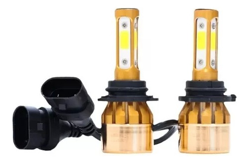 Kit Lamparas Led Cree S6 4d H4 H7 9006 H11 4 Caras 28000 Lum