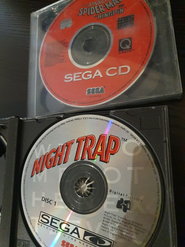 Night Trap Y Amazing Spiderman Sega Cd Megadrive Genesis