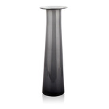 Candelabro De Vidrio Color Gris 11 X 30 Cm