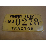 Antigua Patente Tractor Chapuy Sta Fe 0278 12x6,5 Cm