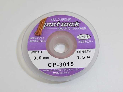 Fita Malha Dessoldadora Goot Wick Cp-3015 3mm Reballing Bga