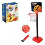 Jogo Basquete Cesta Com Bola E Bomba/ P Encher Infantil