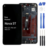 Pantalla Touch Lcd Con Marco Para Huawei Nova 5t Yal-l21/l61