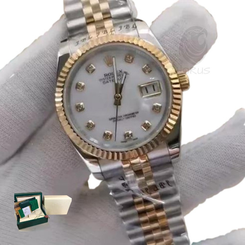 Relogio Feminino Datejust 36mm Com Caixa Manual Rolex