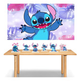 Kit Stitch Painel 155x90 Cm + 6 Displays Festa