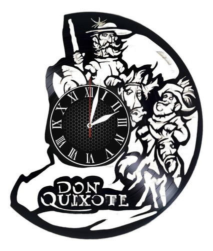 Reloj Corte Laser 3168 Don Quijote De La Mancha Siluetas