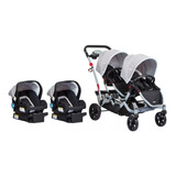 Coche Mellizos Infanti S813 + 2 Huevitos + 2 Bases! Env Grat