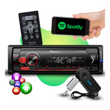 Radio Automotivo Sem Toca Cd Mp3 Usb + Adaptador Bluetooth