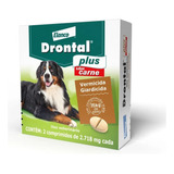 Vermífugo Drontal Plus Sabor Carne Cães 35kg 2 Comprimidos