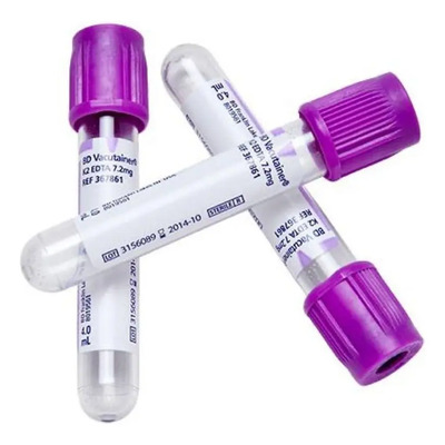 Tubo Vacutainer Bd Color Lila Caja Con 100 Piezas | MercadoLibre