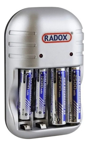 Cargador Baterías Aaa/aa/9v Radox 660-166 Incluye 2aa Y 2aaa