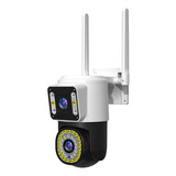 Cámara De Seguridad Wifi 2mp 360°doble Lente Visión Nocturna