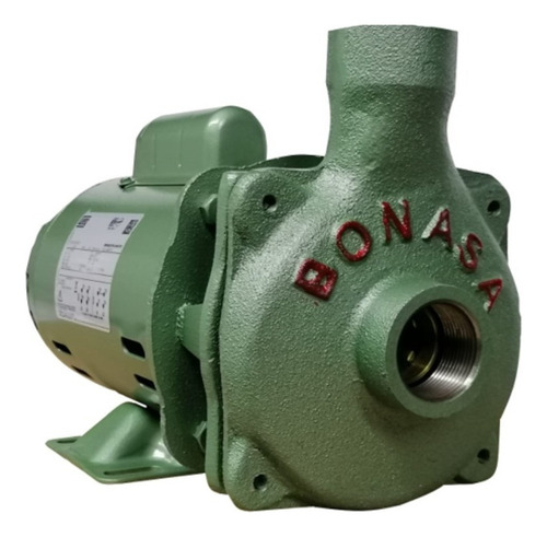 Bomba Centrifuga Bonasa Impulsor De Bronce 2hp 20/60ib E20 Color Verde