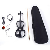 Exclusivo Kit De Violín Eléctrico 4/4 Funda Audífonos Y Más