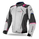 Campera Moto Mujer Seventy Degrees Sd-jr49 Abrigo Extraíble