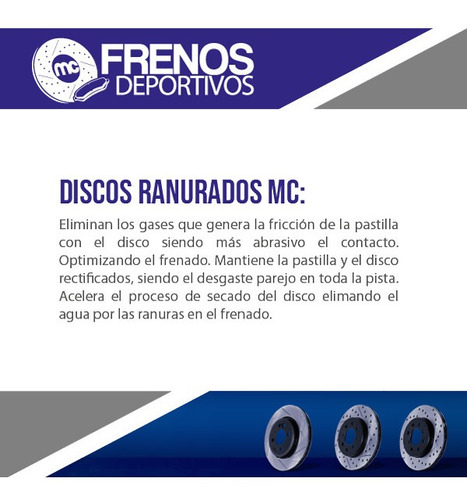 Discos Deportivos X2 Volvo C70 V50 S40 C30 V40  Focus 3 2.0  Foto 2