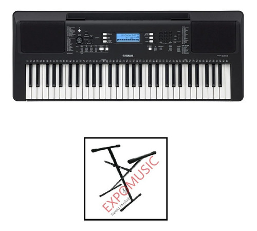 Organeta Yamaha Psr-e 373 Modelo 2021 +ad + Base  Expomusic