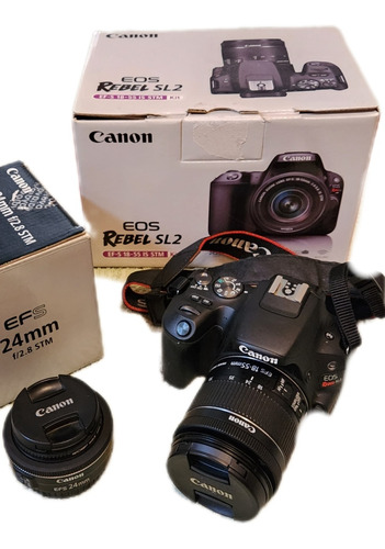 Canon Sl2 Kit + Lente 24mm 