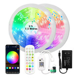 Fita Led 5050 Rgb Wifi Led Colorida 15m Com Fonte