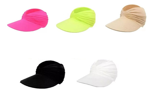 Viseira Dupla Face Proteção Solar Turbante Feminino  Uv50+ 