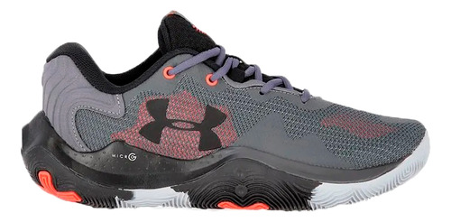 Zapatillas Under Armour Basquet Hombre Buzzer Gris Osc Cli