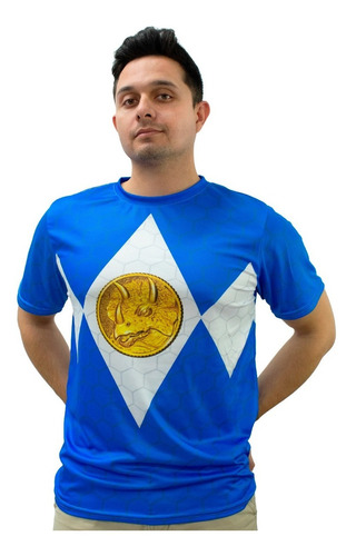 Playera Sublimada Power Ranger Azul